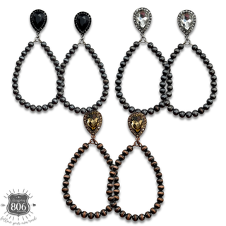 Desert pearl teardrop earrings