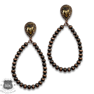 Desert pearl teardrop earrings