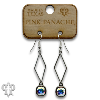 Open diamond earring with crystals from Swarovski®