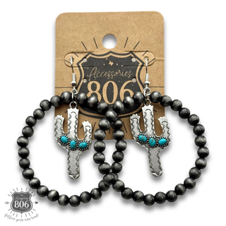 Western cactus earring