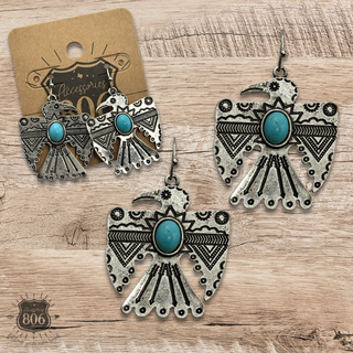 Western thunderbird earring
