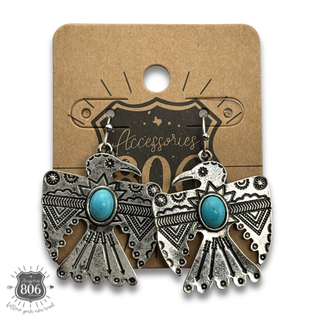 Western thunderbird earring