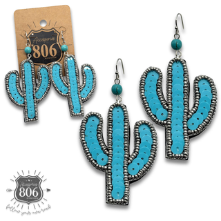 Sequin cactus earring