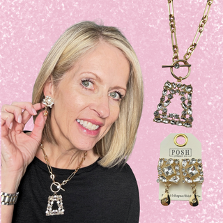 Rhinestone cocktail earrings