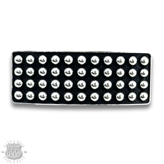 Western style hair clip with raised beads