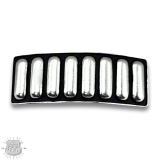 Western style hair clip with raised design