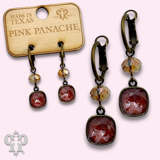 Hoop style earring with with crystals from Swarovski®- LC