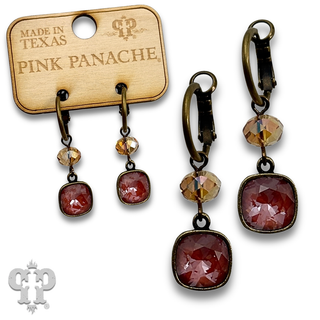 Hoop style earring with with crystals from Swarovski®- LC