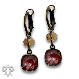 Hoop style earring with with crystals from Swarovski®- LC
