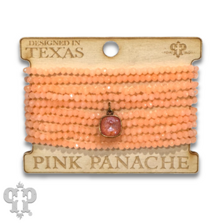 Faceted small bead bracelet set with Austrian crystal