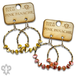 Stone circle earring, last call