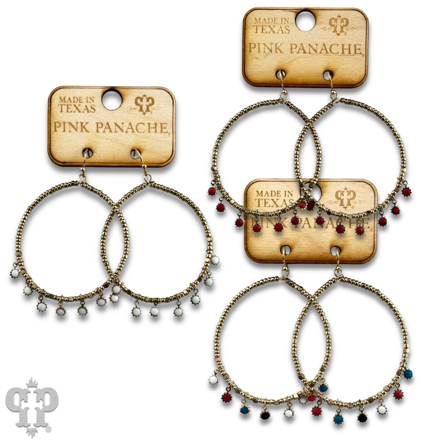 Gold seed bead with sunburst bead earring, last call