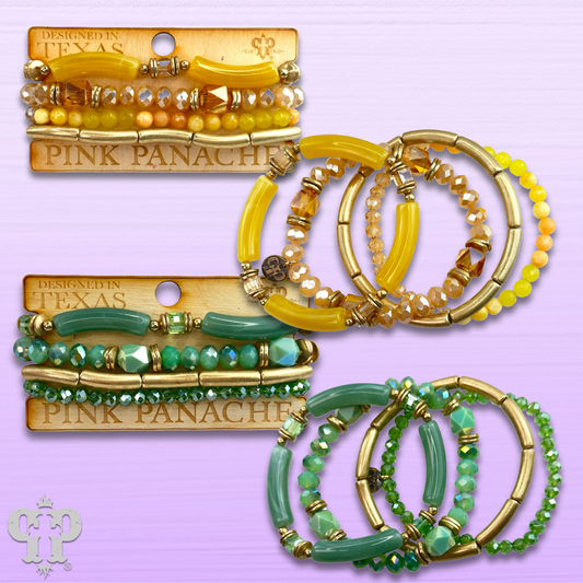 Bamboo tube bracelet set, last call