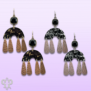 Raindrop earring with Austrian crystal