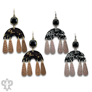 Raindrop earring with Austrian crystal