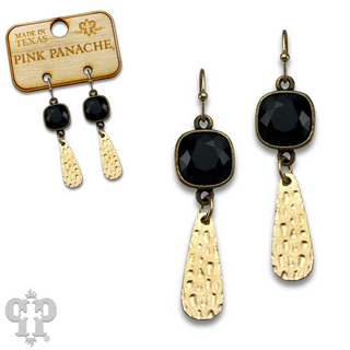 Raindrop earring with Austrian crystal