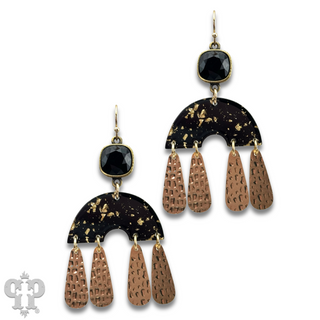 Raindrop earring with Austrian crystal