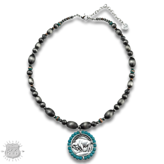 Buffalo coin necklace