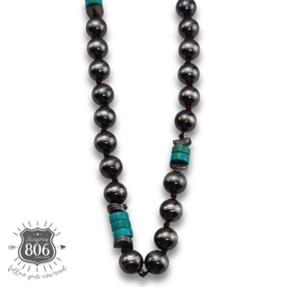 Western burnished bead necklace
