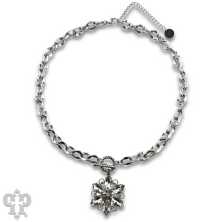 Rhinestone starburst necklace