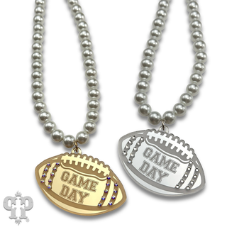 Game Day football necklace