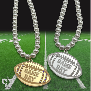 Game Day football necklace