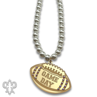 Game Day football necklace