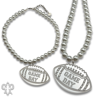 Game Day football necklace