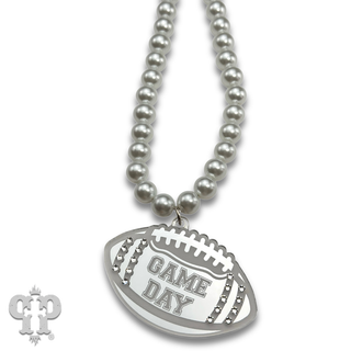 Game Day football necklace