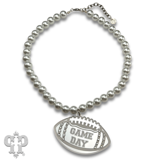 Game Day football necklace