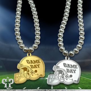 Game Day helment necklace