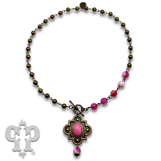 Art deco drop necklace
