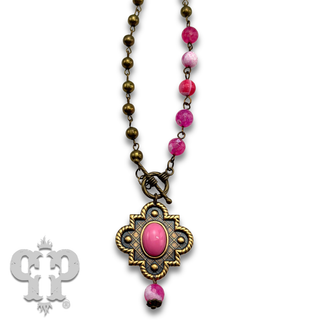 Art deco drop necklace