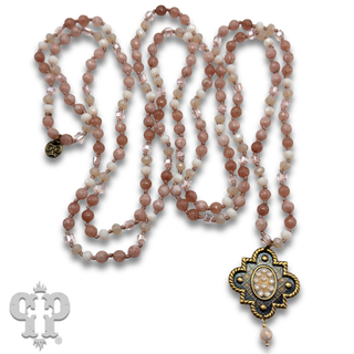 Art deco drop long necklace