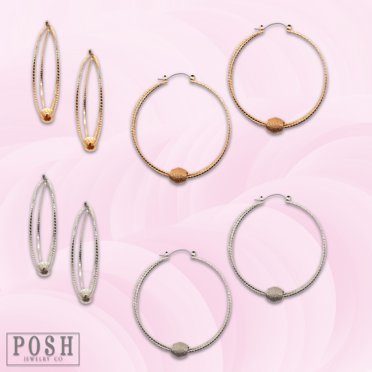 Textured circle and floating charm earring, last call