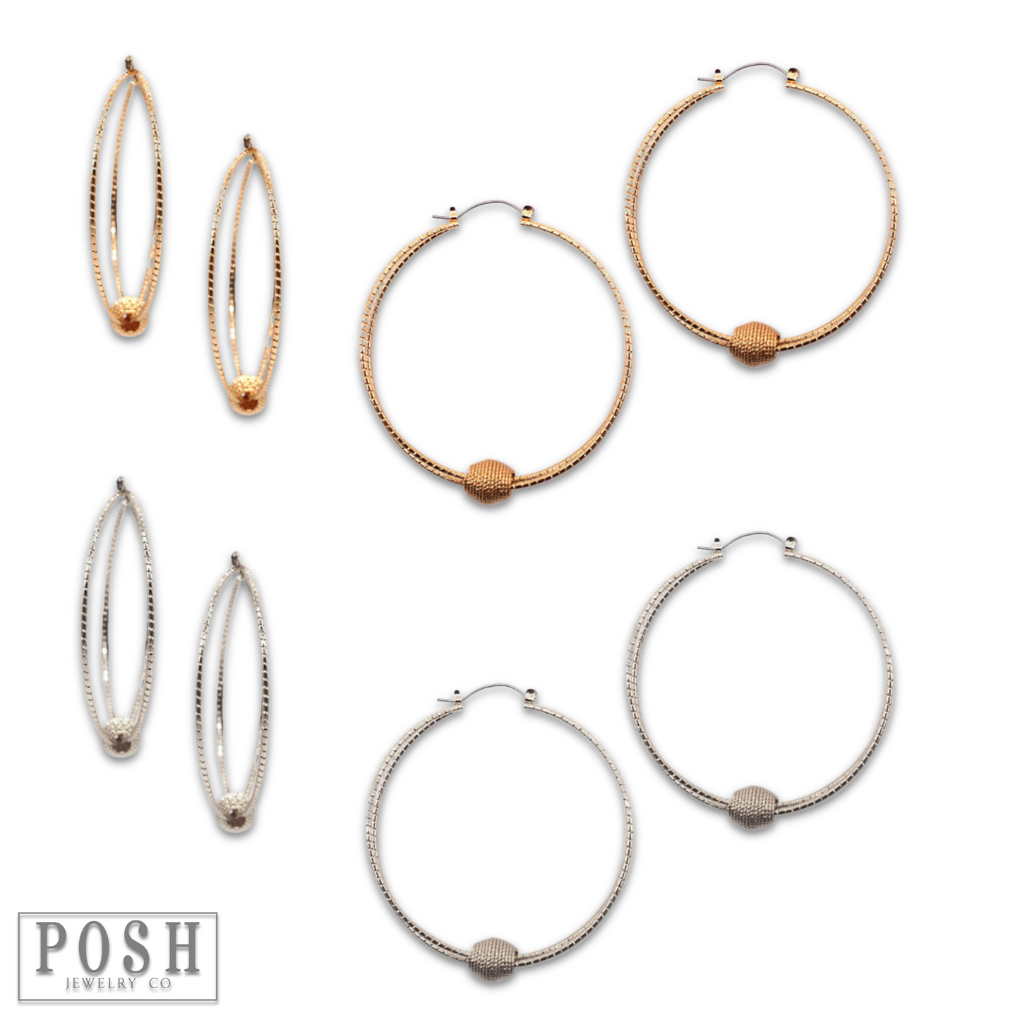 Textured circle and floating charm earring, last call