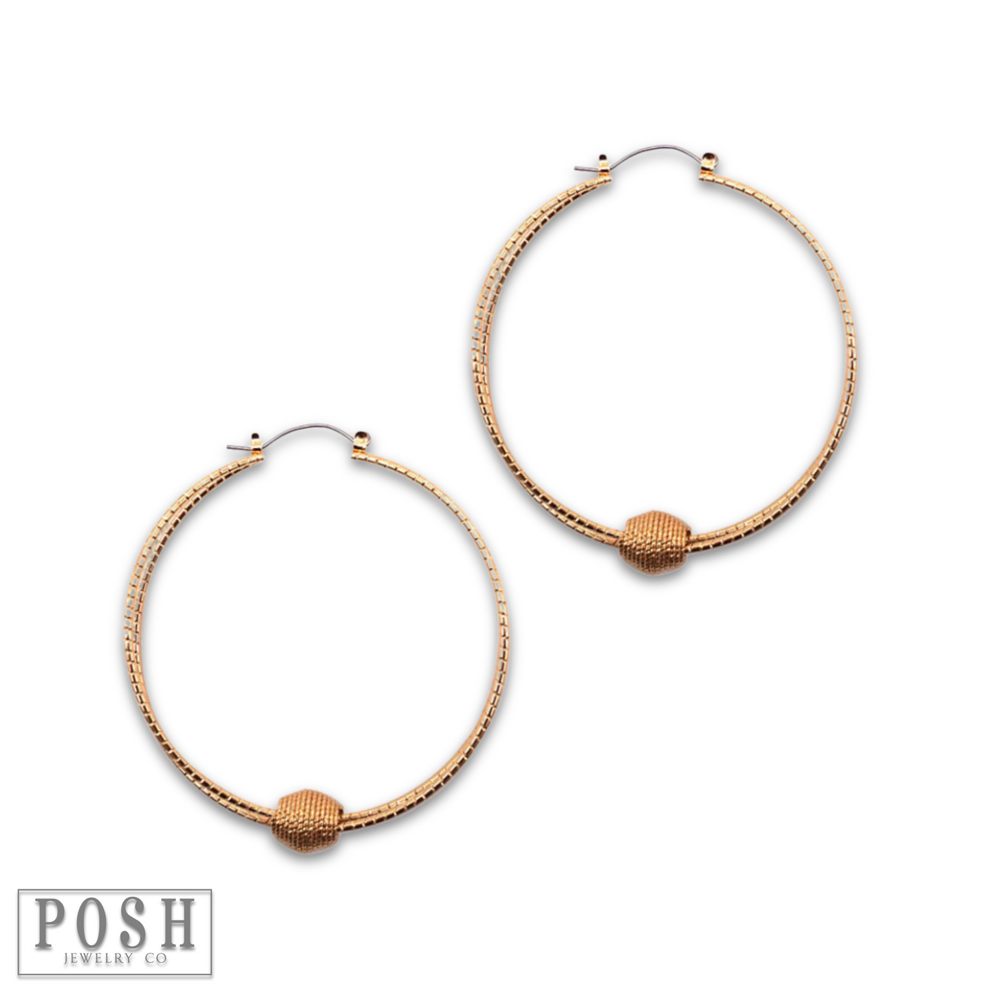 Textured circle and floating charm earring, last call