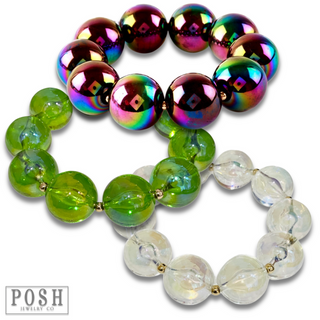 Large acrylic bead bracelet