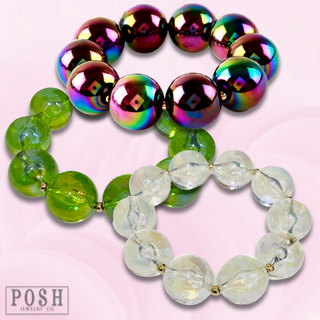 Large acrylic bead bracelet
