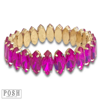 Rhinestone stretch bracelet