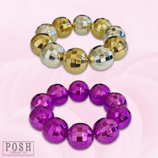 Disco ball bracelet