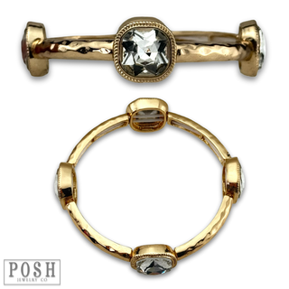 Square rhinestone bracelet