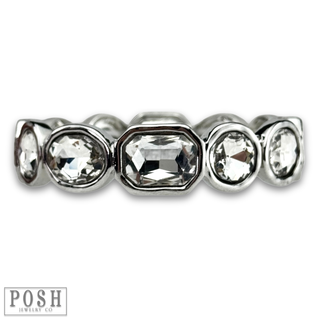 Variety shape rhinestone bracelet