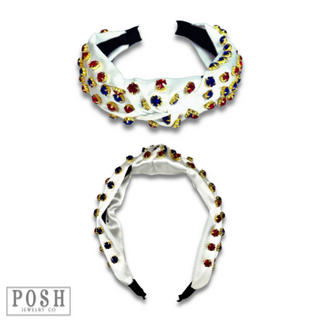 Patriotic rhinestone headband