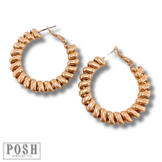 Braided look hoop earring, last call