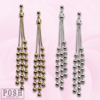 Chain fringe earring - LC