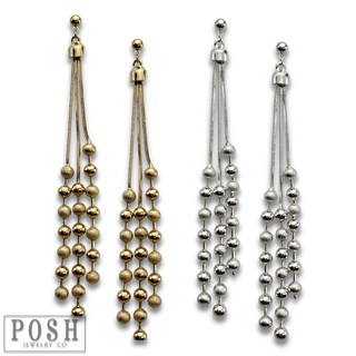 Chain fringe earring - LC