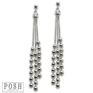 Chain fringe earring - LC