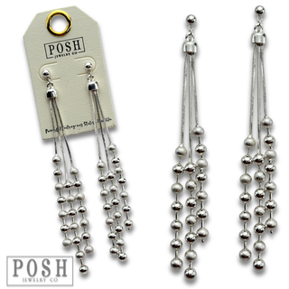 Chain fringe earring - LC