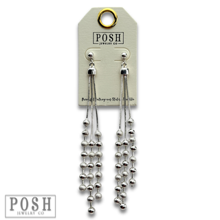 Chain fringe earring - LC